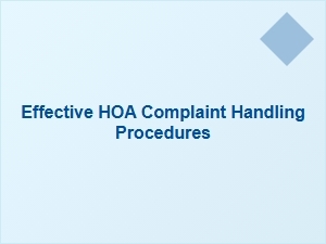 Effective Hoa Complaint Resolution Steps