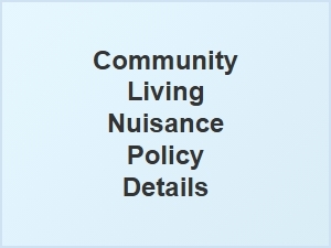 Community Living Nuisance Policy Guidelines